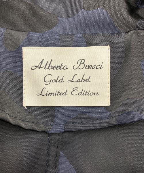 alberto bresci GOLD LABEL（アルベルトブレーシ ゴールドレーベル）alberto bresci gold label (アルベルトブレーシ ゴールドレーベル) ジャケット ネイビー×ブラック サイズ:Lの古着・服飾アイテム