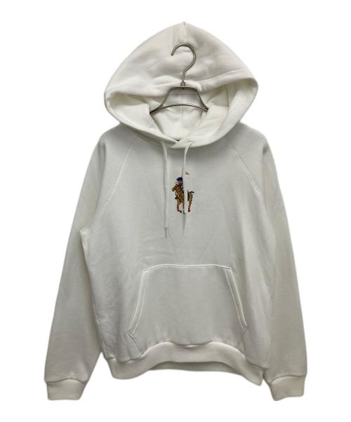 POLO RALPH LAUREN（ポロ・ラルフローレン）POLO RALPH LAUREN (ポロ・ラルフローレン) プルオーバーパーカー ホワイト サイズ:Mの古着・服飾アイテム