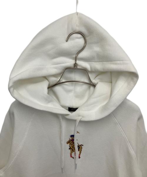 POLO RALPH LAUREN（ポロ・ラルフローレン）POLO RALPH LAUREN (ポロ・ラルフローレン) プルオーバーパーカー ホワイト サイズ:Mの古着・服飾アイテム