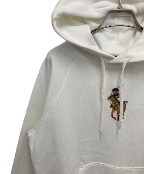 POLO RALPH LAUREN（ポロ・ラルフローレン）POLO RALPH LAUREN (ポロ・ラルフローレン) プルオーバーパーカー ホワイト サイズ:Mの古着・服飾アイテム