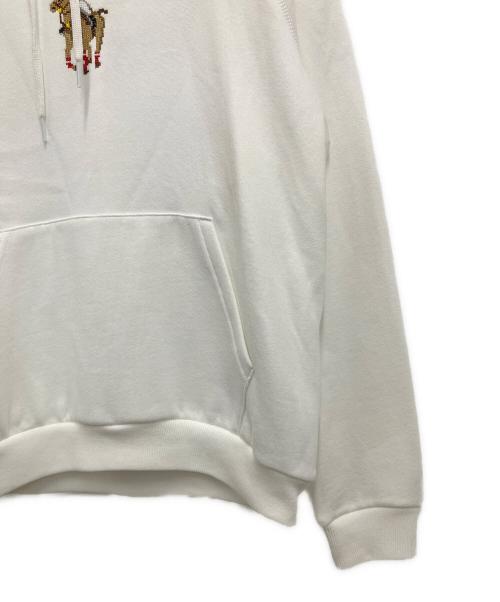 POLO RALPH LAUREN（ポロ・ラルフローレン）POLO RALPH LAUREN (ポロ・ラルフローレン) プルオーバーパーカー ホワイト サイズ:Mの古着・服飾アイテム