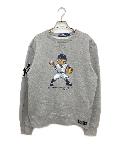 POLO RALPH LAUREN（ポロ・ラルフローレン）POLO RALPH LAUREN (ポロ・ラルフローレン) YANKEES (ヤンキース) スウェット グレー サイズ:Sの古着・服飾アイテム