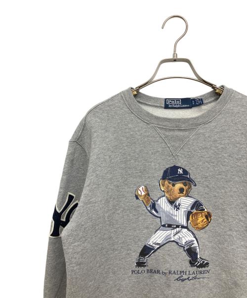 POLO RALPH LAUREN（ポロ・ラルフローレン）POLO RALPH LAUREN (ポロ・ラルフローレン) YANKEES (ヤンキース) スウェット グレー サイズ:Sの古着・服飾アイテム