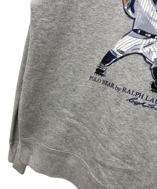 POLO RALPH LAUREN（ポロ・ラルフローレン）POLO RALPH LAUREN (ポロ・ラルフローレン) YANKEES (ヤンキース) スウェット グレー サイズ:Sの古着・服飾アイテム