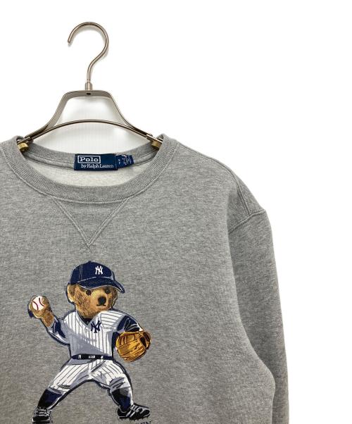 POLO RALPH LAUREN（ポロ・ラルフローレン）POLO RALPH LAUREN (ポロ・ラルフローレン) YANKEES (ヤンキース) スウェット グレー サイズ:Sの古着・服飾アイテム