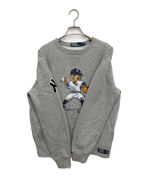 POLO RALPH LAUREN（ポロ・ラルフローレン）POLO RALPH LAUREN (ポロ・ラルフローレン) YANKEES (ヤンキース) スウェット グレー サイズ:Sの古着・服飾アイテム