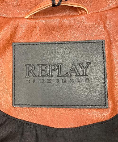 REPLAY（リプレイ）REPLAY (リプレイ) レザージャケット ブラウン サイズ:Lの古着・服飾アイテム