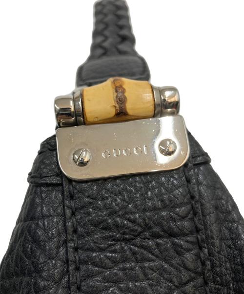 GUCCI（グッチ）GUCCI (グッチ) バンブー ワンショルダーバッグ ブラックの古着・服飾アイテム