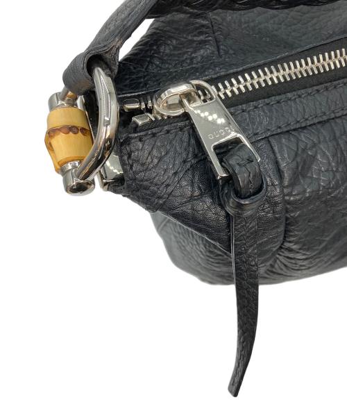 GUCCI（グッチ）GUCCI (グッチ) バンブー ワンショルダーバッグ ブラックの古着・服飾アイテム