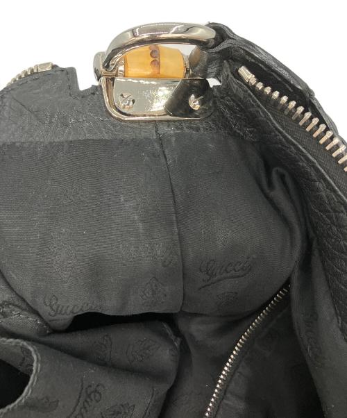 GUCCI（グッチ）GUCCI (グッチ) バンブー ワンショルダーバッグ ブラックの古着・服飾アイテム