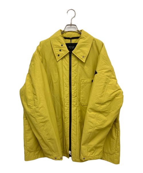 REPLAY（リプレイ）REPLAY (リプレイ) ワックス加工ライダースジャケット イエロー×オリーブ サイズ:XLの古着・服飾アイテム