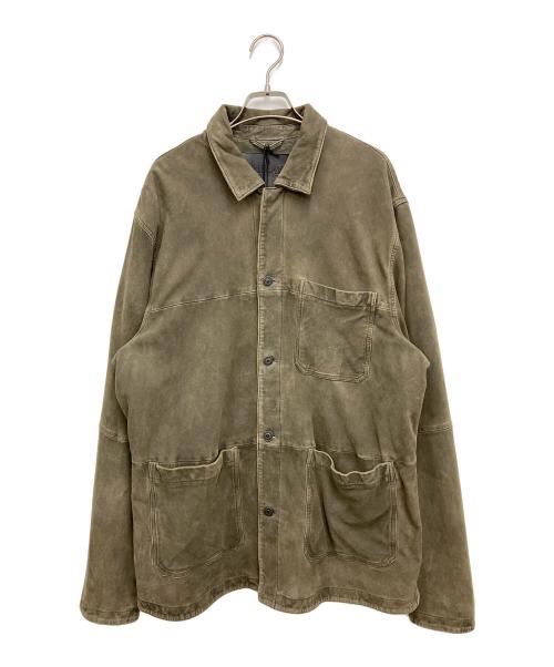 REPLAY（リプレイ）REPLAY (リプレイ) ウォッシュゴートスウェードジャケット オリーブ サイズ:XLの古着・服飾アイテム