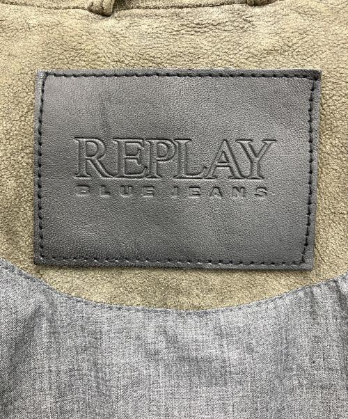 REPLAY（リプレイ）REPLAY (リプレイ) ウォッシュゴートスウェードジャケット オリーブ サイズ:XLの古着・服飾アイテム