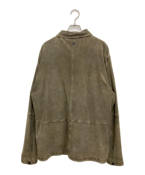 REPLAY（リプレイ）REPLAY (リプレイ) ウォッシュゴートスウェードジャケット オリーブ サイズ:XLの古着・服飾アイテム