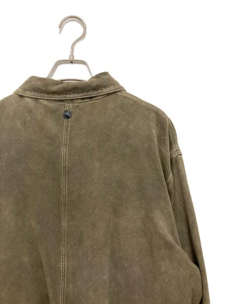 REPLAY（リプレイ）REPLAY (リプレイ) ウォッシュゴートスウェードジャケット オリーブ サイズ:XLの古着・服飾アイテム