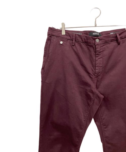REPLAY（リプレイ）REPLAY (リプレイ) スーパーストレッチチノパン ボルドー サイズ:W36の古着・服飾アイテム