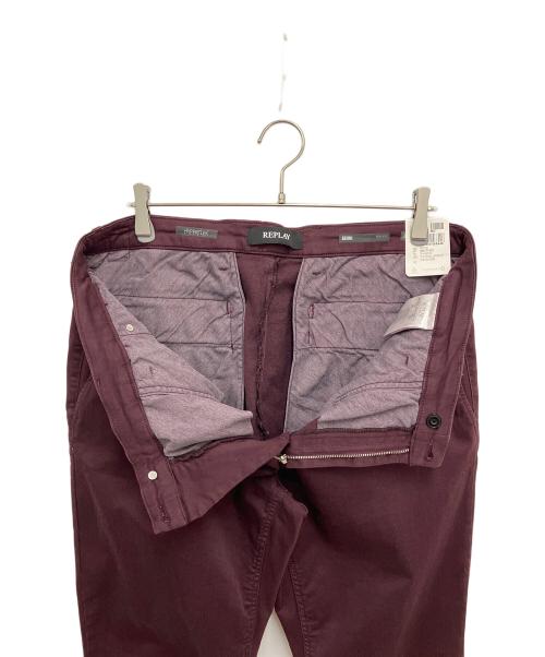 REPLAY（リプレイ）REPLAY (リプレイ) スーパーストレッチチノパン ボルドー サイズ:W36の古着・服飾アイテム