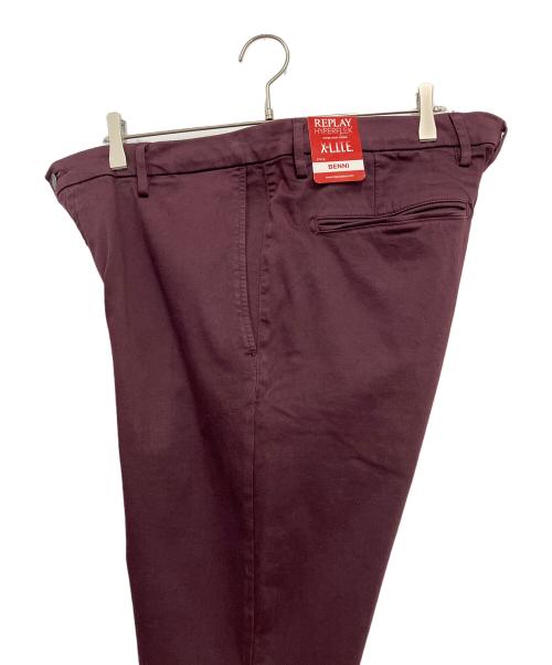 REPLAY（リプレイ）REPLAY (リプレイ) スーパーストレッチチノパン ボルドー サイズ:W36の古着・服飾アイテム