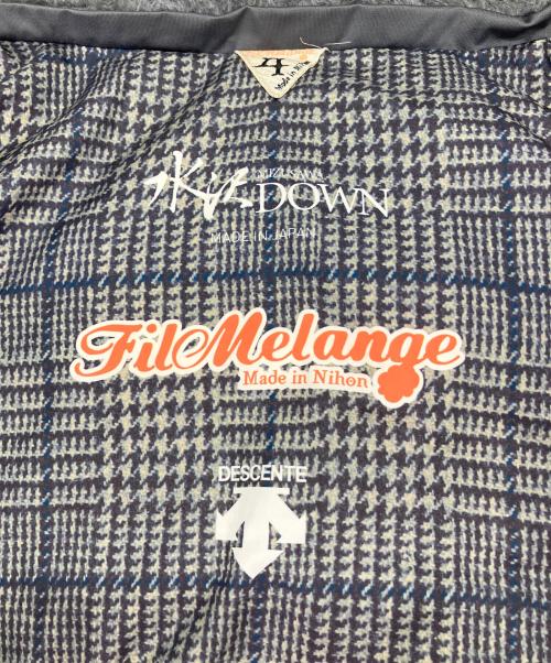 DESCENTE（デサント）DESCENTE (デサント) filmelange (フィルメランジェ) ダウンジャケット グレー サイズ:4の古着・服飾アイテム