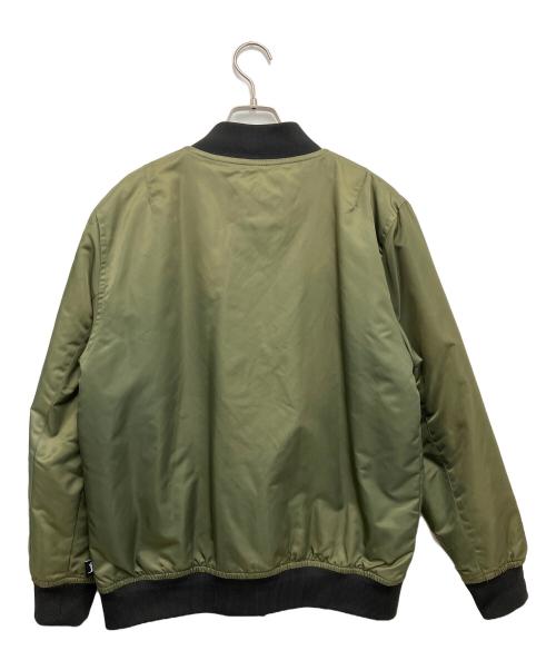 stussy（ステューシー）stussy (ステューシー) MA-1ジャケット グリーン×ブラック サイズ:Sの古着・服飾アイテム