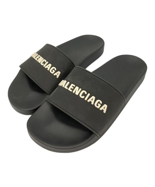 BALENCIAGA（バレンシアガ）BALENCIAGA (バレンシアガ) プールスライドサンダル ブラック サイズ:US 7の古着・服飾アイテム