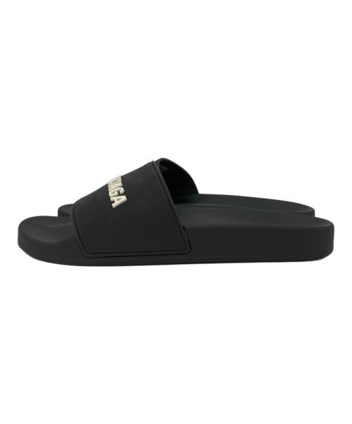 BALENCIAGA（バレンシアガ）BALENCIAGA (バレンシアガ) プールスライドサンダル ブラック サイズ:US 7の古着・服飾アイテム