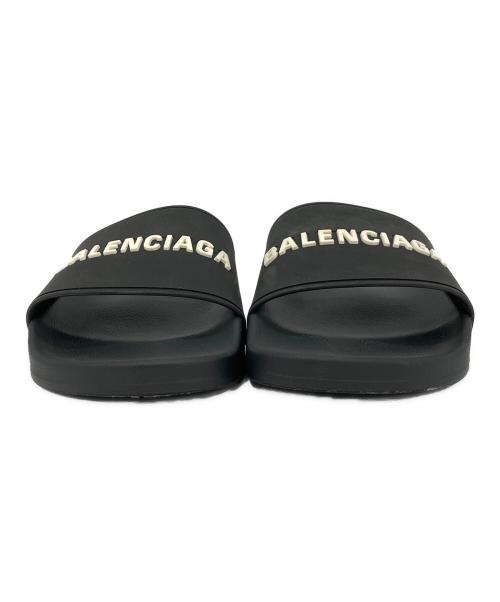 BALENCIAGA（バレンシアガ）BALENCIAGA (バレンシアガ) プールスライドサンダル ブラック サイズ:US 7の古着・服飾アイテム