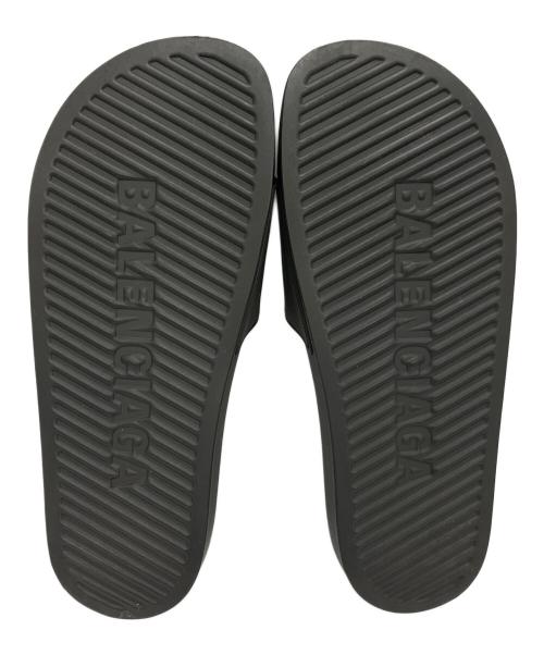 BALENCIAGA（バレンシアガ）BALENCIAGA (バレンシアガ) プールスライドサンダル ブラック サイズ:US 7の古着・服飾アイテム