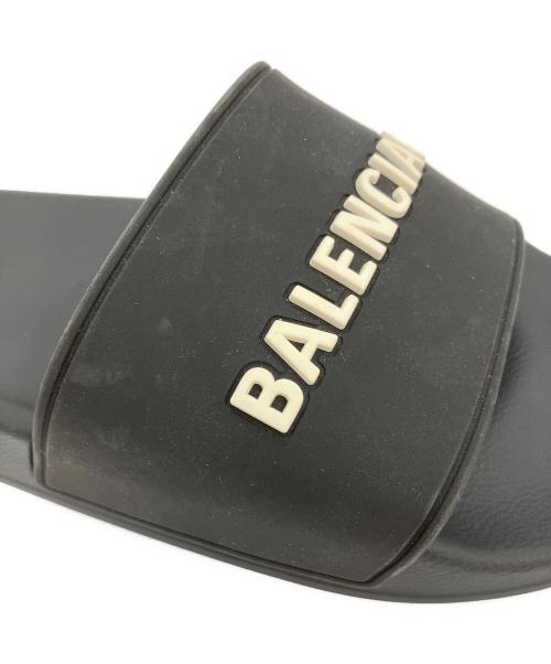 BALENCIAGA（バレンシアガ）BALENCIAGA (バレンシアガ) プールスライドサンダル ブラック サイズ:US 7の古着・服飾アイテム