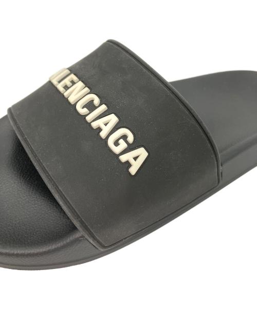 BALENCIAGA（バレンシアガ）BALENCIAGA (バレンシアガ) プールスライドサンダル ブラック サイズ:US 7の古着・服飾アイテム