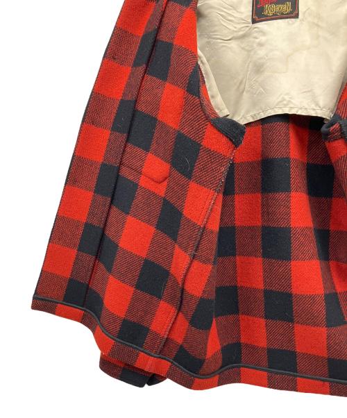 TENDERLOIN（テンダーロイン）TENDERLOIN (テンダーロイン) チェックジャケット レッド×ブラック サイズ:不明の古着・服飾アイテム