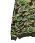 中古・古着 A BATHING APE (アベイシングエイプ) ジップパーカー グリーン×ブラック サイズ:L：20000円
