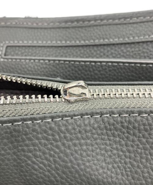 BARNEYS NEWYORK（バーニーズ・ニューヨーク）BARNEYS NEWYORK (バーニーズ・ニューヨーク) レザー トートバッグ グレーの古着・服飾アイテム