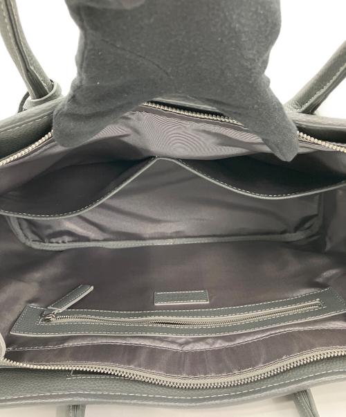 BARNEYS NEWYORK（バーニーズ・ニューヨーク）BARNEYS NEWYORK (バーニーズ・ニューヨーク) レザー トートバッグ グレーの古着・服飾アイテム