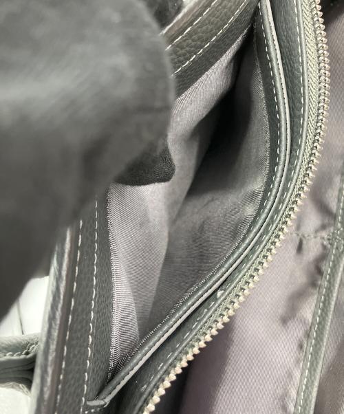 BARNEYS NEWYORK（バーニーズ・ニューヨーク）BARNEYS NEWYORK (バーニーズ・ニューヨーク) レザー トートバッグ グレーの古着・服飾アイテム