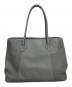BARNEYS NEWYORK (バーニーズ・ニューヨーク) レザー トートバッグ グレー：10000円