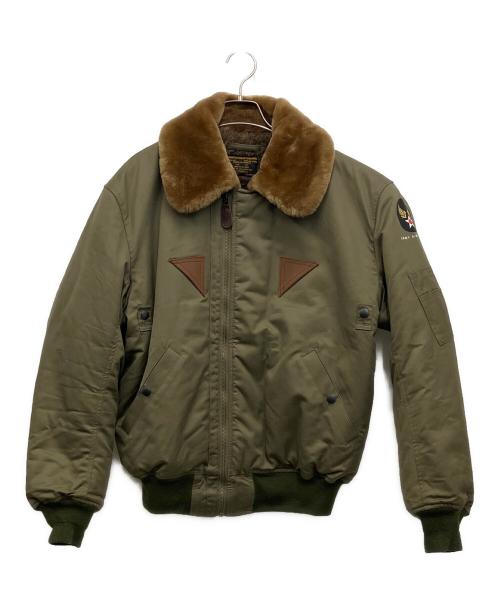 HOUSTON（ヒューストン）HOUSTON (ヒューストン) B-15A オリーブ サイズ:44の古着・服飾アイテム
