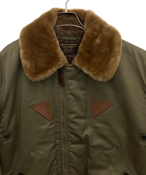 HOUSTON（ヒューストン）HOUSTON (ヒューストン) B-15A オリーブ サイズ:44の古着・服飾アイテム