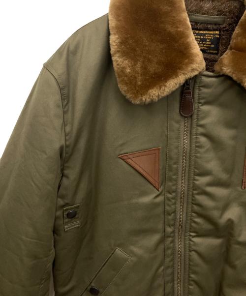 HOUSTON（ヒューストン）HOUSTON (ヒューストン) B-15A オリーブ サイズ:44の古着・服飾アイテム