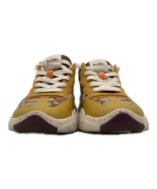 COACH（コーチ）COACH (コーチ) シティソールランナー シグネチャージャガード ベージュ サイズ:US 7Dの古着・服飾アイテム