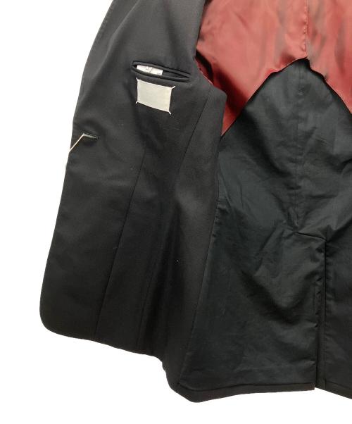 Maison Margiela（メゾンマルジェラ）Maison Margiela (メゾンマルジェラ) テーラードジャケット ブラック×レッド サイズ:38の古着・服飾アイテム