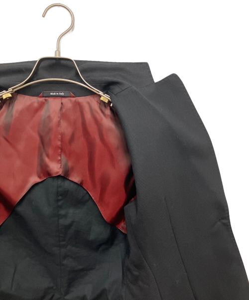 Maison Margiela（メゾンマルジェラ）Maison Margiela (メゾンマルジェラ) テーラードジャケット ブラック×レッド サイズ:38の古着・服飾アイテム