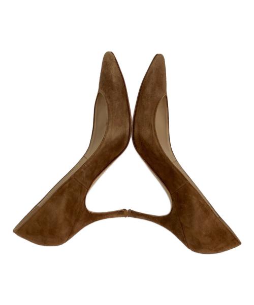 Manolo Blahnik（マノロ ブラニク）Manolo Blahnik (マノロ ブラニク) ポインテッドトゥ・ヒールパンプス ブラウン サイズ:37の古着・服飾アイテム