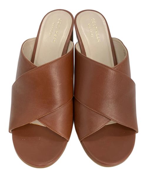 COLE HAAN（コールハーン）COLE HAAN (コールハーン) クロスバンドサンダル ブラウン サイズ:6 1/2の古着・服飾アイテム