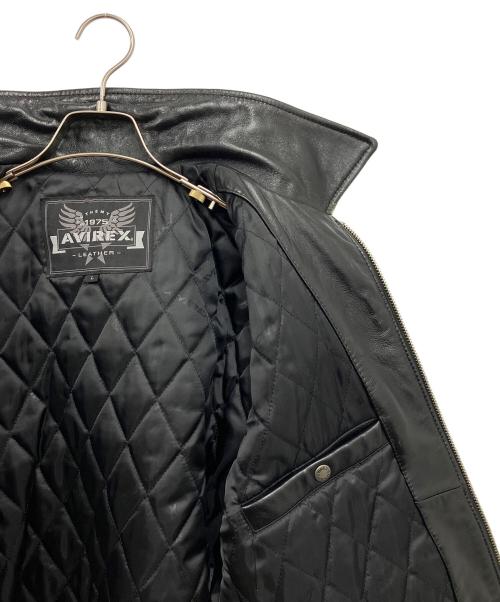 AVIREX（アヴィレックス）AVIREX (アヴィレックス) レザージャケット ブラック サイズ:Lの古着・服飾アイテム