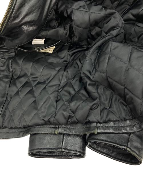 AVIREX（アヴィレックス）AVIREX (アヴィレックス) レザージャケット ブラック サイズ:Lの古着・服飾アイテム
