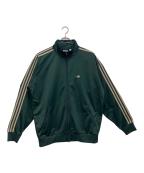 adidasアディダス）の古着「トラックジャケット」｜グリーン×ベージュ