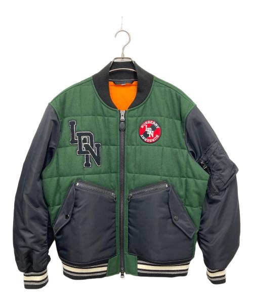 BURBERRY（バーバリー）BURBERRY (バーバリー) スタジャン グリーン×ブラック サイズ:Lの古着・服飾アイテム
