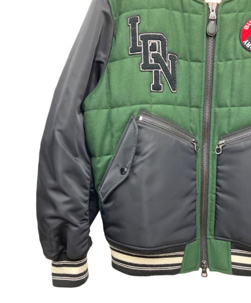 BURBERRY（バーバリー）BURBERRY (バーバリー) スタジャン グリーン×ブラック サイズ:Lの古着・服飾アイテム