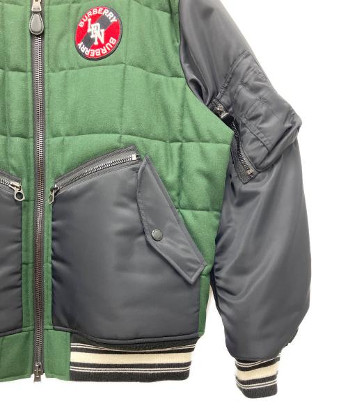 BURBERRY（バーバリー）BURBERRY (バーバリー) スタジャン グリーン×ブラック サイズ:Lの古着・服飾アイテム